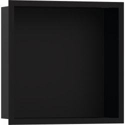 Hansgrohe XtraStoris Individual - Výklenek do zdi matný černý, s designovým rámem 300x300x100mm, černá matná 56098670