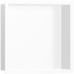 Hansgrohe XtraStoris Individual - Výklenek do zdi matný bílý s designovým rámem 300x300x100mm, bílá matná 56099700