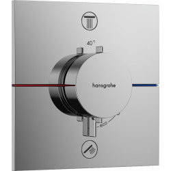 Hansgrohe ShowerSelect Comfort E - Termostat pod omítku pro 2 spotřebiče, chrom 15572000