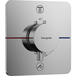 Hansgrohe ShowerSelect Comfort Q - Termostat pod omítku pro 2 spotřebiče, chrom 15583000