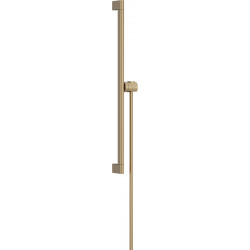Hansgrohe Unica - Sprchová tyč S Puro 650 mm se snadno posuvným držákem a sprchovou hadicí, kartáčovaný bronz 24402140