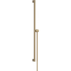 Hansgrohe Unica - Sprchová tyč S Puro 900 mm se snadno posuvným držákem a sprchovou hadicí, kartáčovaný bronz 24405140