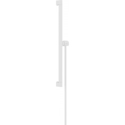 Hansgrohe Unica - Sprchová tyč E Puro 650 mm se snadno posuvným držákem a sprchovou hadicí, bílá matná 24404700