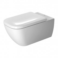 Duravit Happy D.2 - Závěsné WC, rimless, 365 x 620 mm, bílé 2550090000