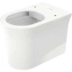 Duravit White Tulip - Stojící WC 370x580 mm, Rimless, HygieneGlaze, bílá 2001092000