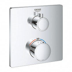 Grohe Grohtherm - Podomítkový termostat pro 2 spotřebiče, chrom 24079000