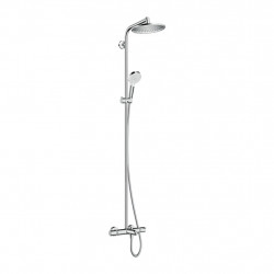 Hansgrohe Crometta S 240 1jet Showerpipe - sprchový systém s termostatem k vaně, bílá-chrom 27320000