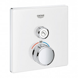 Grohe Grohtherm Smart Control - podomítkový termostat na jeden spotřebič, bílá / chrom, 29153LS0