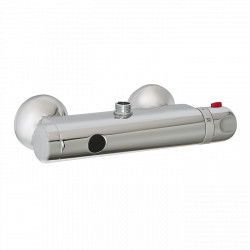 Sanela - Automatické nástěnné ovládání sprchy s elektronikou ALS s horním vývodem a termostatickým ventilem pro připojení ke sprchovému setu, 9 V