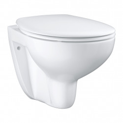 Grohe Bau Ceramic - Závěsné WC + poklop, alpská bílá 39351000