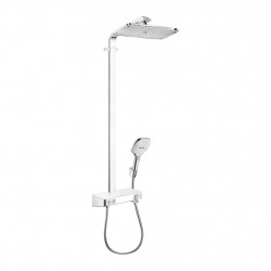 Hansgrohe Raindance E - Showerpipe 360 1jet s termostatem ShowerTablet Select 300, bílá / chrom 27288400