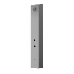 Sanela - Nerezový sprchový nástěnný žetonový RFID panel - pro jednu vodu, 24 V DC