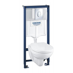 GROHE Solido Perfect - Set 4 v 1 pro WC, stavební výška 1,13 m, chrom 39192000