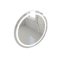 BOCCHI - Zrcadlo s kruhovým osvětlením, Ø 700 mm