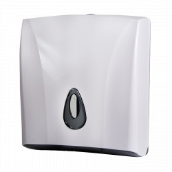Sanela - Zásobník na skládané papírové ručníky, materiál bílý plast ABS