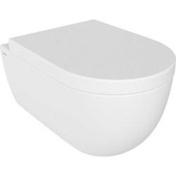 BOCCHI V-Tondo - WC závěsné 545x360 mm, Rimless + sedátko wrap over, Soft Close - SET, bílá lesklá