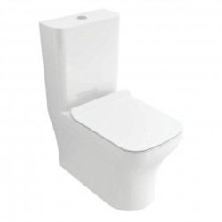 BOCCHI Scala - WC kombi 650x365 mm + nádržka + sedátko slim Soft Close - SET, bílá lesklá