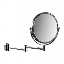 Emco Cosmetic mirrors Pure - Nástěnné kulaté holící a kosmetické zrcadlo, Ø 200 mm, 3 násobné zvětšování, chrom 109400110