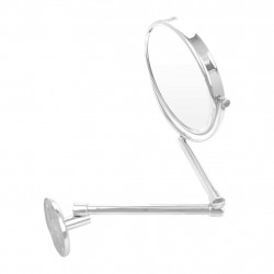 Emco Cosmetic mirrors Pure LED - Nástěnné kulaté holící a kosmetické zrcadlo, 3 zvětšovací sklo, chrom 109400100