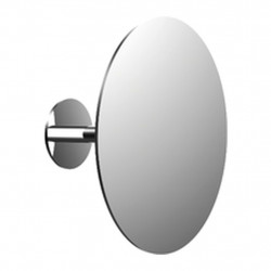 Emco Cosmetic mirrors Pure - Holicí a kosmetické zrcadlo s nástěnným stojanem, nalepovací verze, Ø 153 mm, 7 násobné zvětšování, chrom 109400129