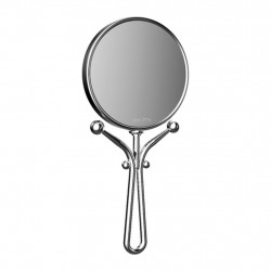 Emco Cosmetic mirrors Pure - Kulaté ruční zrcadlo, Ø 127 mm, 5 násobné zvětšování, chrom 109400124