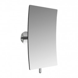Emco Cosmetic mirrors Pure - Nástěnné holící a kosmetické zrcadlo, nalepovací verze, 132 x 212 mm, 3 násobné zvětšování, chrom 109400130