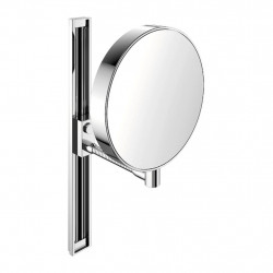 Emco Cosmetic mirrors Prime - Holící a kosmetické nástěnné neosvětlené zrcadlo, 3 a 7 násobné zvětšování, chrom 109500115
