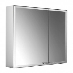 Emco Prestige 2 - Nástěnná zrcadlová skříň 788 mm široké dveře vlevo bez světelného systému, zrcadlová 989707003