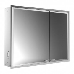 Emco Prestige 2 - Vestavěná zrcadlová skříň 915 mm široké dveře vlevo bez světelného systému, zrcadlová 989707105