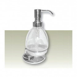 IVAB CRI - Dávkovač tekutého mýdla volně stojící, čiré sklo IBCRI15