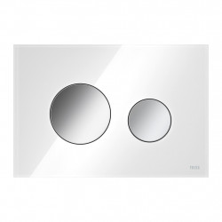 TECEloop- Ovládací tlačítko, skleněné, bílé sklo - chrom 9240660