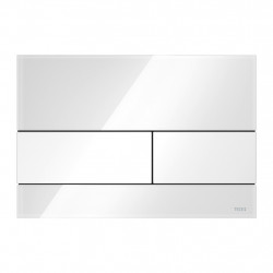 TECEsquare- Ovládací tlačítko, skleněné, bílé sklo - bílé 9240800
