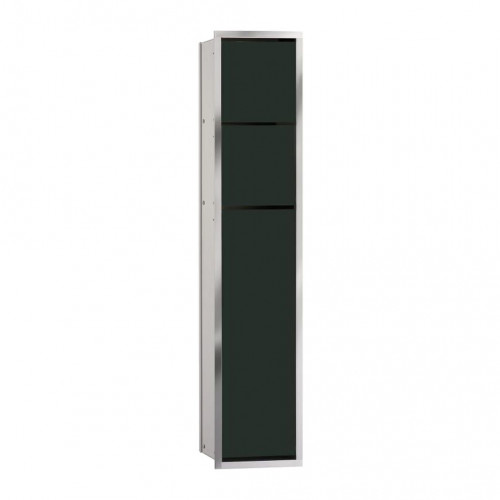 Emco Module 150, vestavěný WC modul (zapuštěný), barva: chrom / černá, 975027950