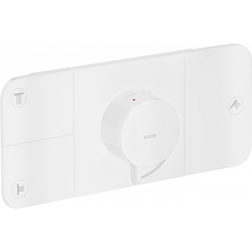 Axor One - Modul termostatu pod omítku pro 3 spotřebiče, bílá matná 45713700