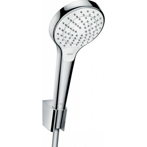 Hansgrohe Croma Select S - Sada se sprchovým držákem Vario se sprchovou hadicí 125 cm, bílá/chrom 26421400