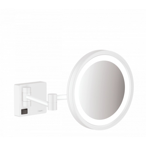 Hansgrohe AddStoris - Kosmetické zrcadlo s LED osvětlením, bílá matná 41790700