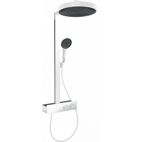 Hansgrohe Rainfinity - Showerpipe 360 1jet s termostatem ShowerTablet 350, bílá matná 26853700