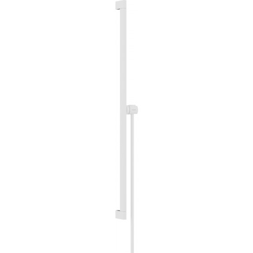 Hansgrohe Unica - Sprchová tyč E Puro 900 mm se snadno posuvným držákem a sprchovou hadicí, bílá matná 24403700