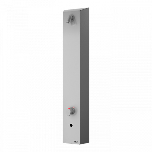 Sanela - Nerezový sprchový panel s elektronikou ALS a termostatickým ventilem, 6 V