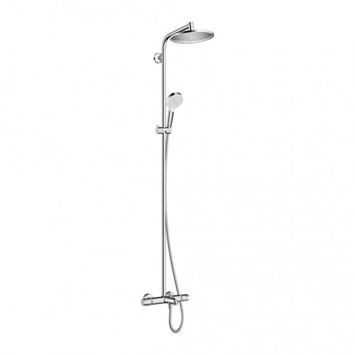 Hansgrohe Crometta S 240 1jet Showerpipe - sprchový systém s termostatem k vaně, bílá-chrom 27320000