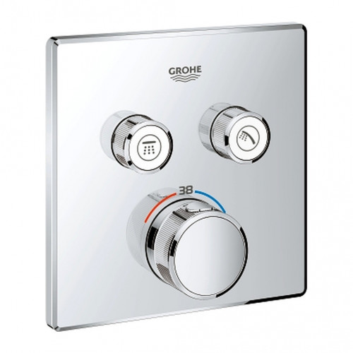 Grohe Grohtherm Smart Control - podomítkový termostat na dva spotřebiče, chrom, 29124000
