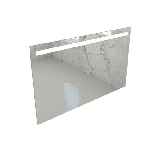 BOCCHI - Zrcadlo obdélníkové s vodorovným osvětlením, 800x720 mm