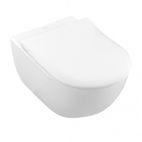 SUBWAY 2.0 - pack WC závesné, DirectFlush, SupraFix 3.0, biela Alpin CeramicPlus + sedátko slimseat 5614R2R1