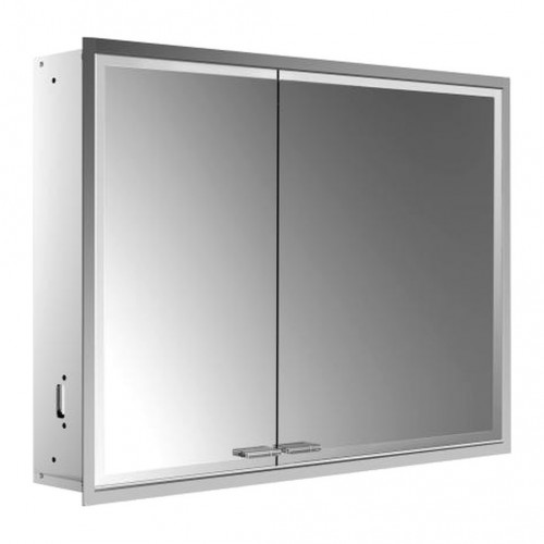 Emco Prestige 2 - Vestavěná zrcadlová skříň 915 mm široké dveře vpravo bez světelného systému, zrcadlová 989707104