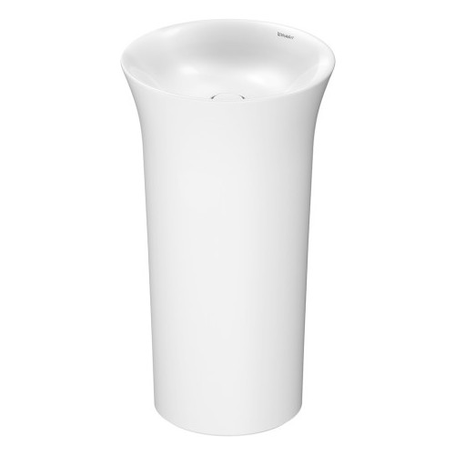 Duravit White Tulip - Umyvadlo volně stojící Ø 500mm, ke stěně, bílá 2702500070