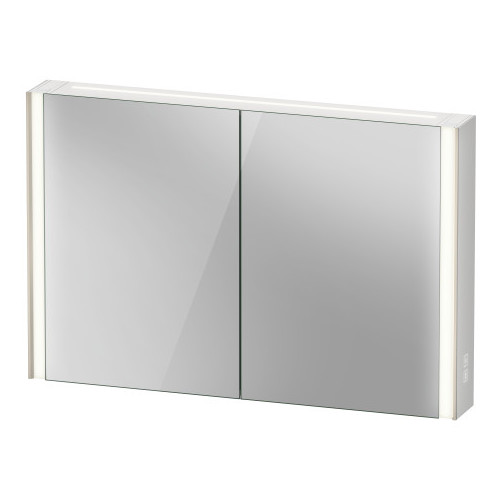 Duravit XViu - Zrcadlová skříňka s osvětlením, Icon verze, 1220x156 mm, champagne matná XV71440B1B1